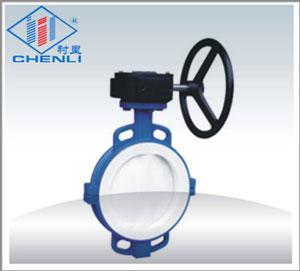 供應(yīng)上海襯里D371F4/F46--16C全襯四氟手動(dòng)蝶閥（